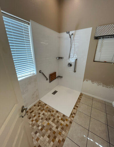 HISA Approved Barrier Free Shower for Anthony